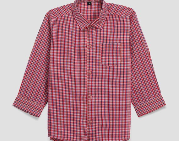 Long-Sleeve Check Shirt