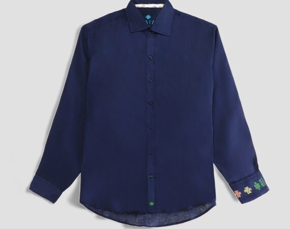 Long-Sleeve Linen Shirt